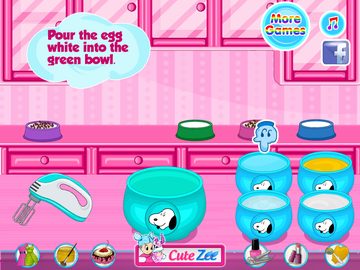 Snoopys Rainbow Clown Cake cover