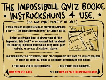 The Impossible Quiz Book cover
