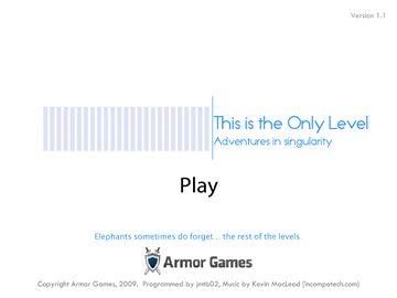 This is the Only Level cover